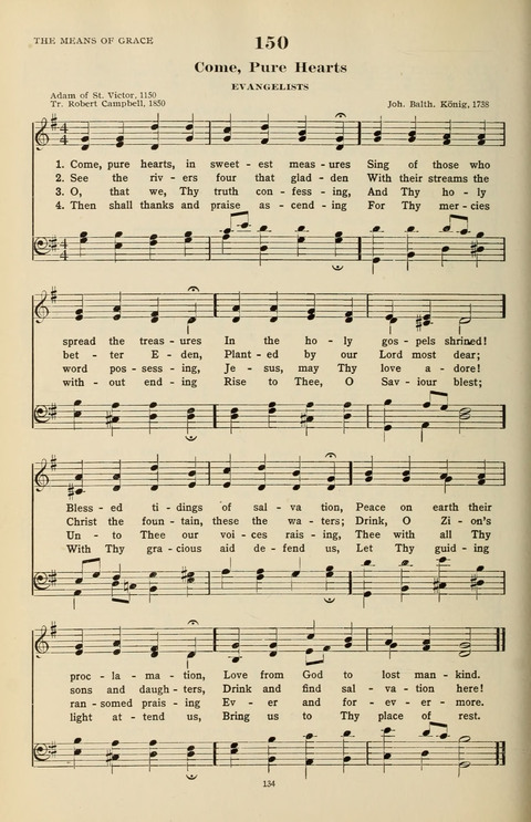 The Evangelical Hymnal page 134
