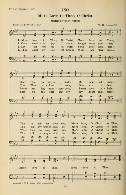 The Evangelical Hymnal page 160