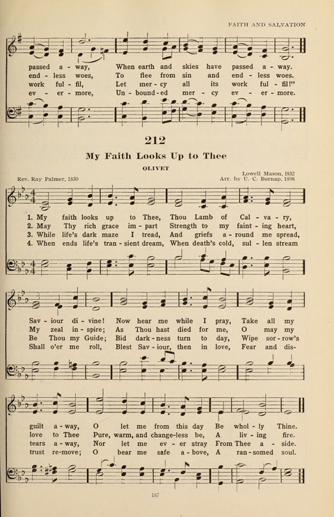 The Evangelical Hymnal page 189
