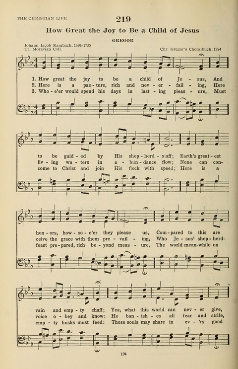 The Evangelical Hymnal page 196