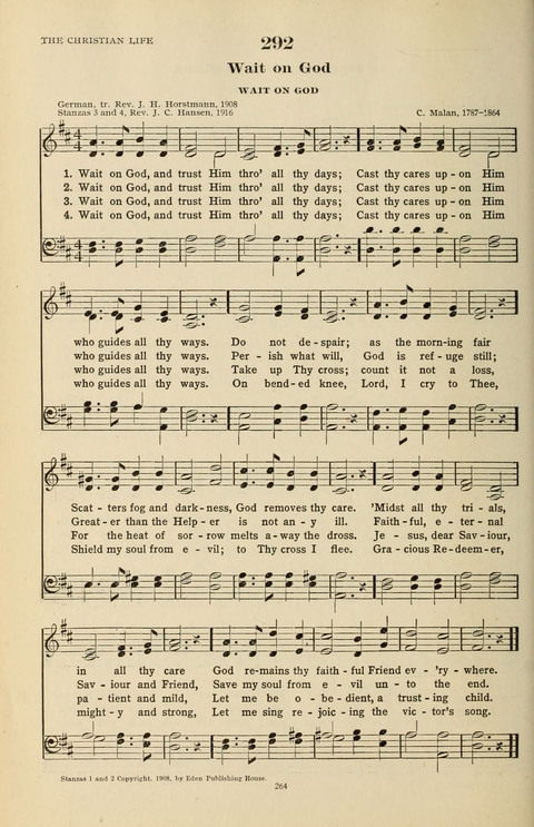 The Evangelical Hymnal page 266