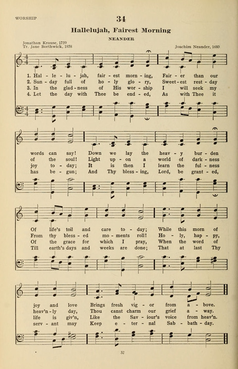 The Evangelical Hymnal page 32