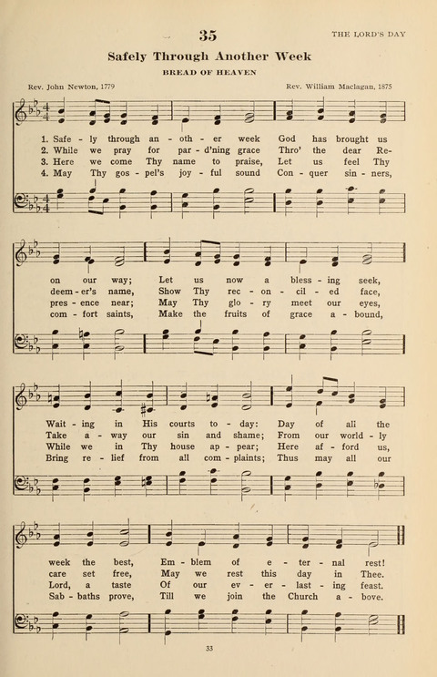 The Evangelical Hymnal page 33