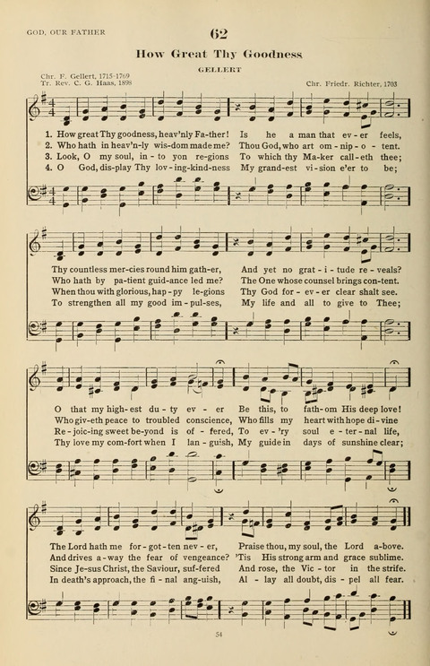 The Evangelical Hymnal page 54