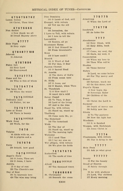 The Evangelical Hymnal page xxvi