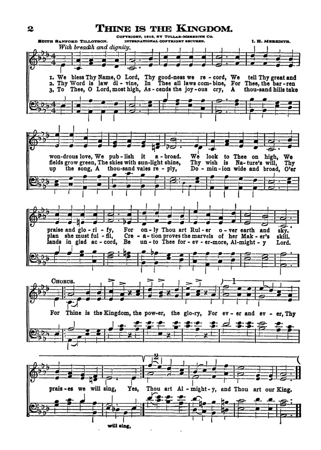 The Excelsior Hymnal page 2
