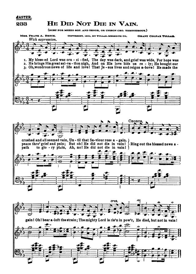 The Excelsior Hymnal page 204