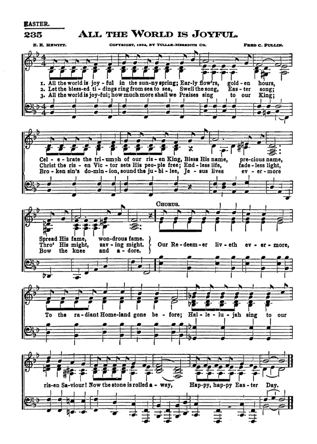 The Excelsior Hymnal page 206