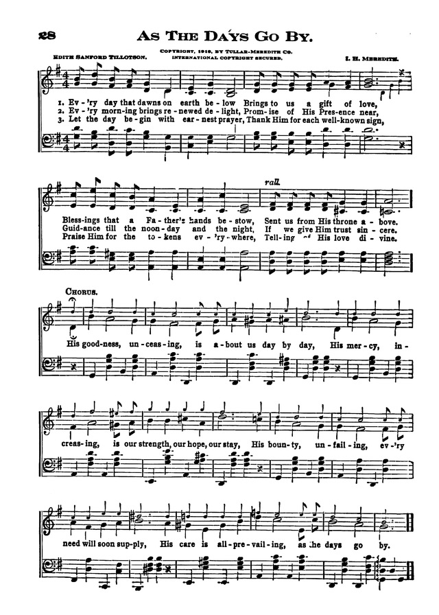 The Excelsior Hymnal page 28