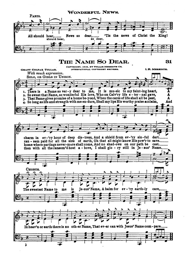 The Excelsior Hymnal page 31