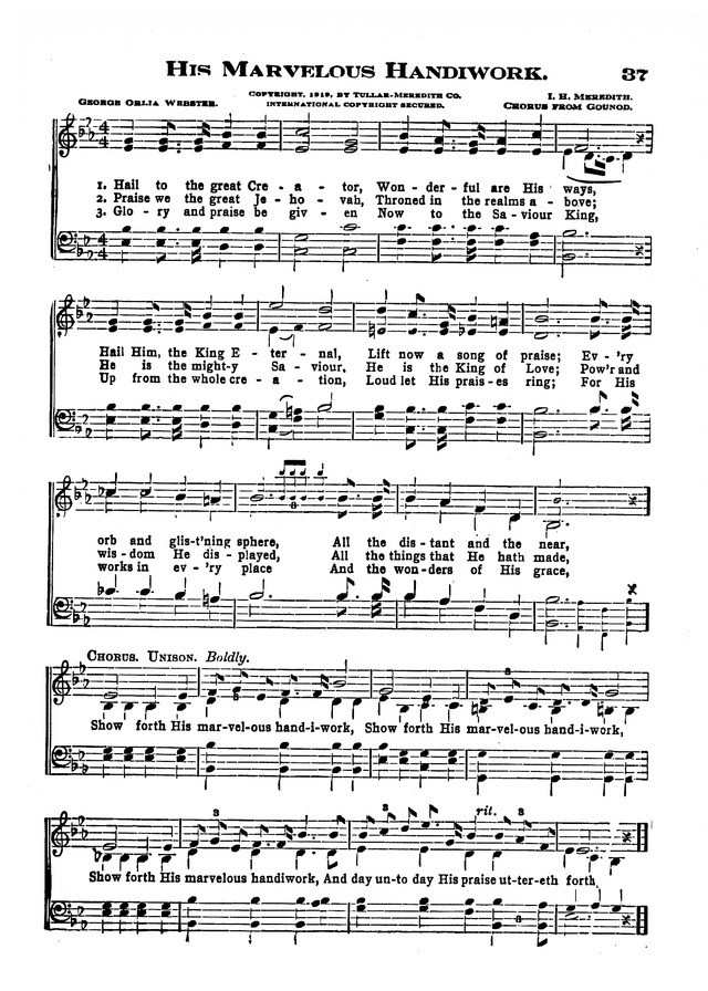 The Excelsior Hymnal page 37