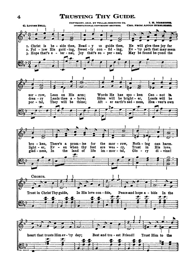 The Excelsior Hymnal page 4