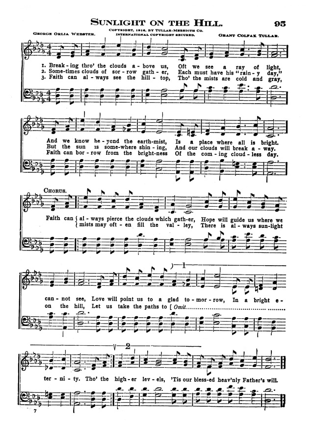 The Excelsior Hymnal page 95