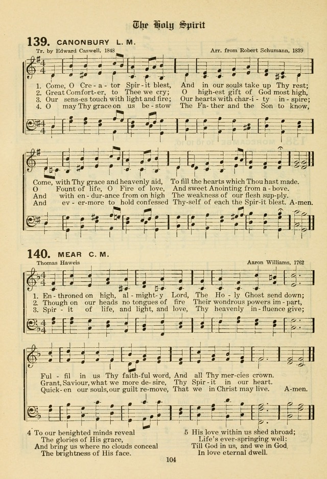 The Evangelical Hymnal page 106