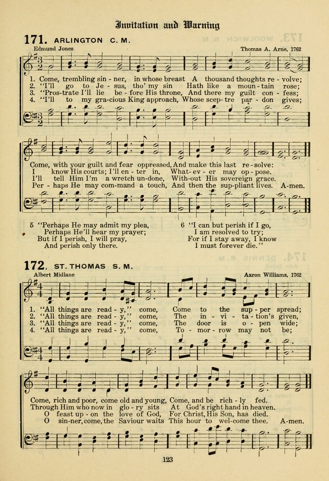 The Evangelical Hymnal page 125