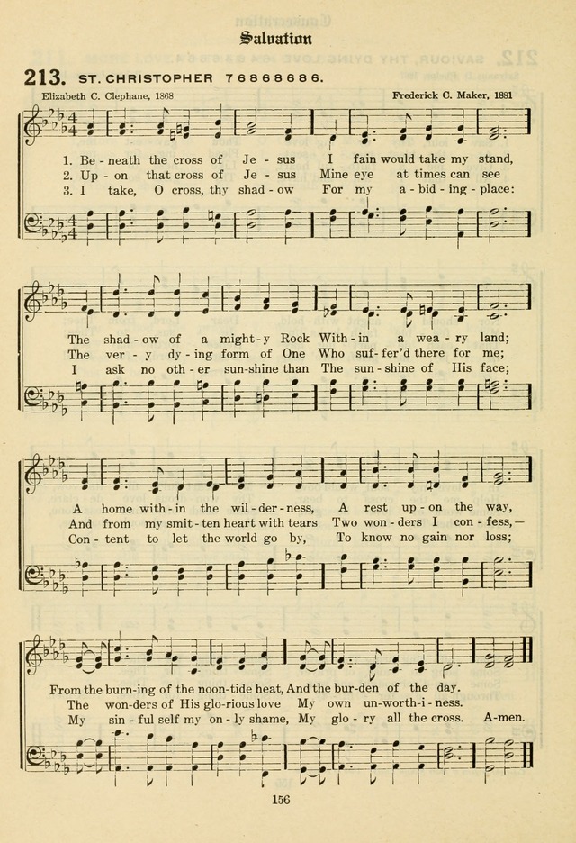 The Evangelical Hymnal page 158