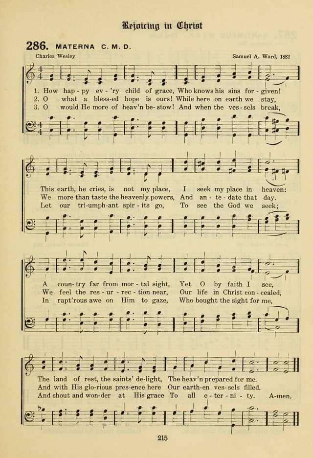 The Evangelical Hymnal page 217