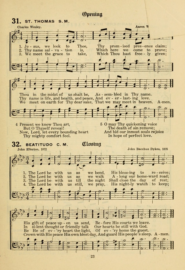 The Evangelical Hymnal page 25
