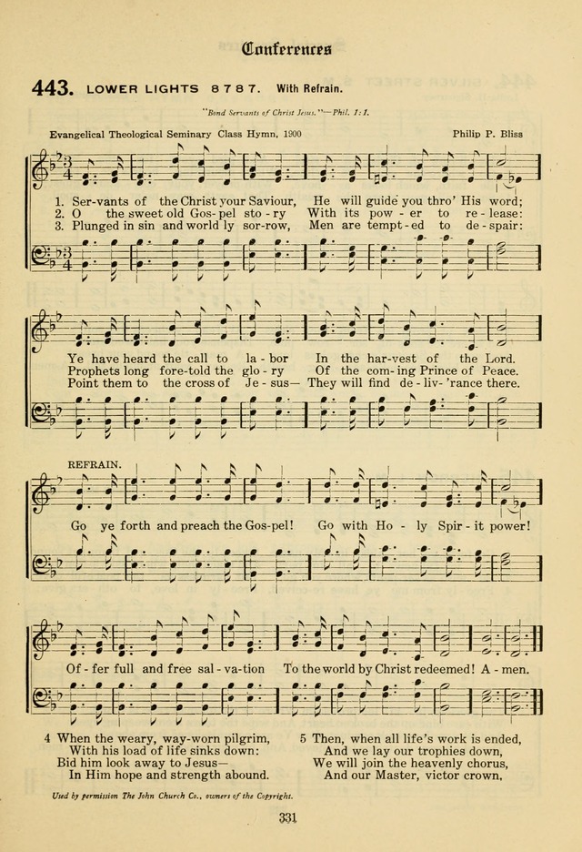 The Evangelical Hymnal page 333