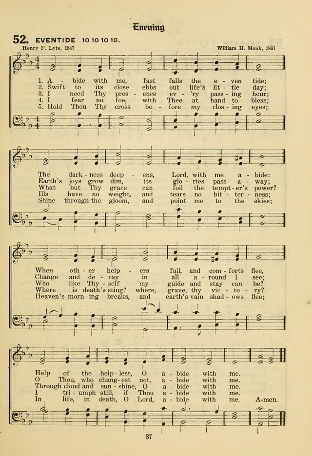 The Evangelical Hymnal page 39
