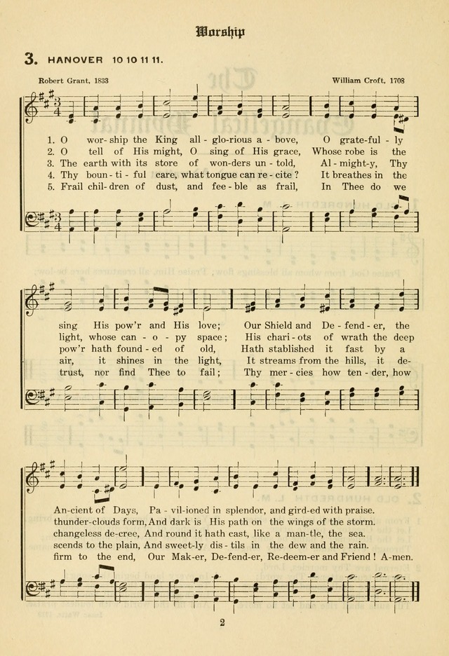The Evangelical Hymnal page 4