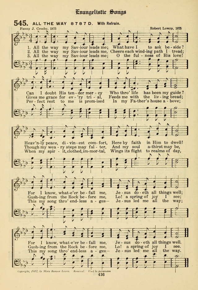 The Evangelical Hymnal page 418