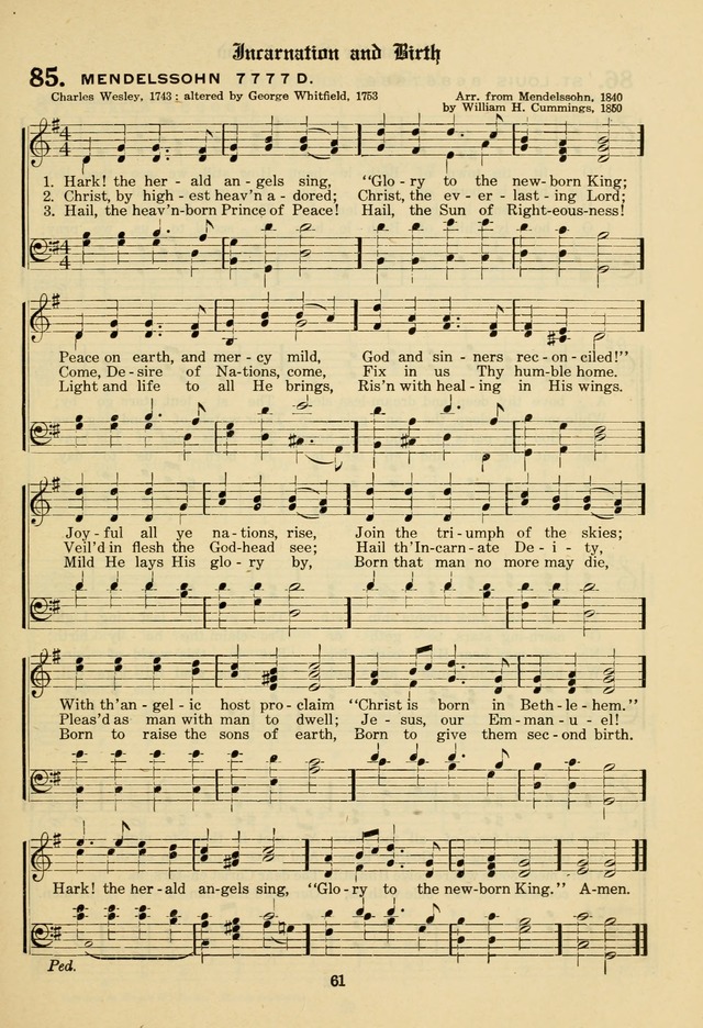 The Evangelical Hymnal page 63