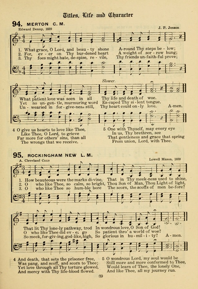 The Evangelical Hymnal page 71