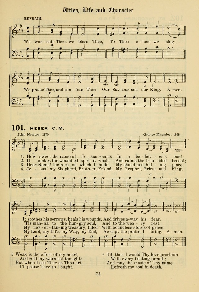 The Evangelical Hymnal page 75