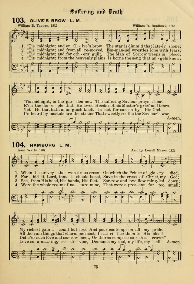 The Evangelical Hymnal page 77