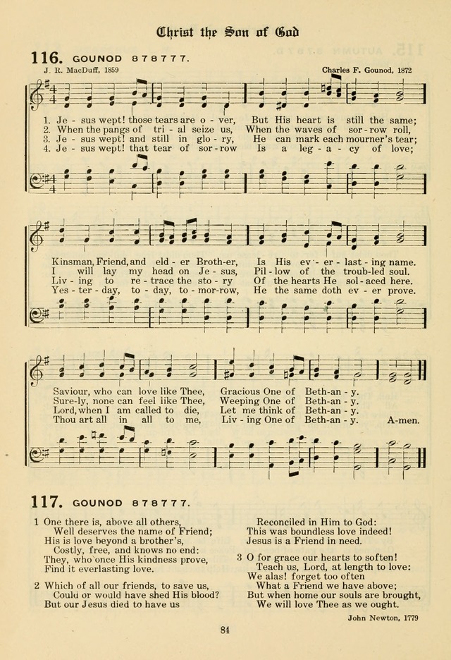 The Evangelical Hymnal page 86