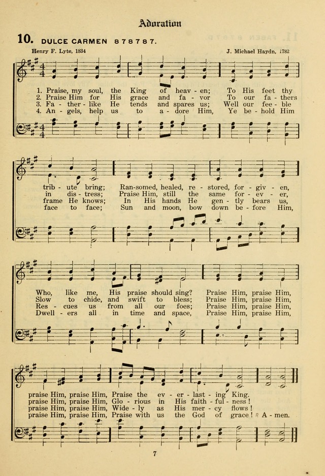 The Evangelical Hymnal page 9