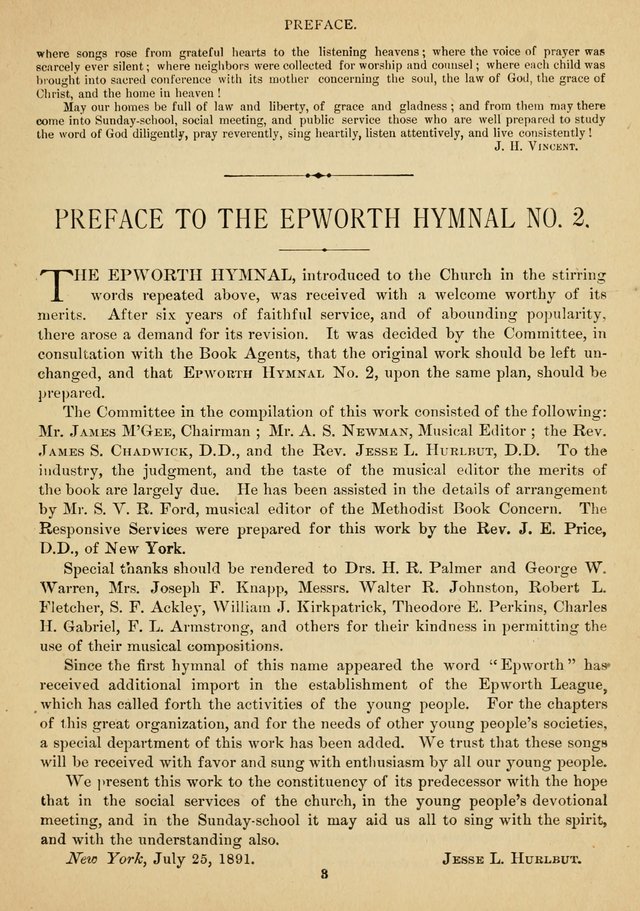 The Epworth Hymnal No. 2: containing standard hymns of the Church, Songs for the Sunday-school, songs for social services, Songs for Young People