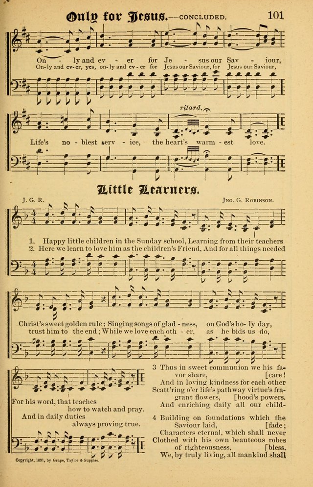 The Emory Hymnal No. 2: sacred hymns and music for use in public worship, Sunday-schools, social meetings and family worship page 103