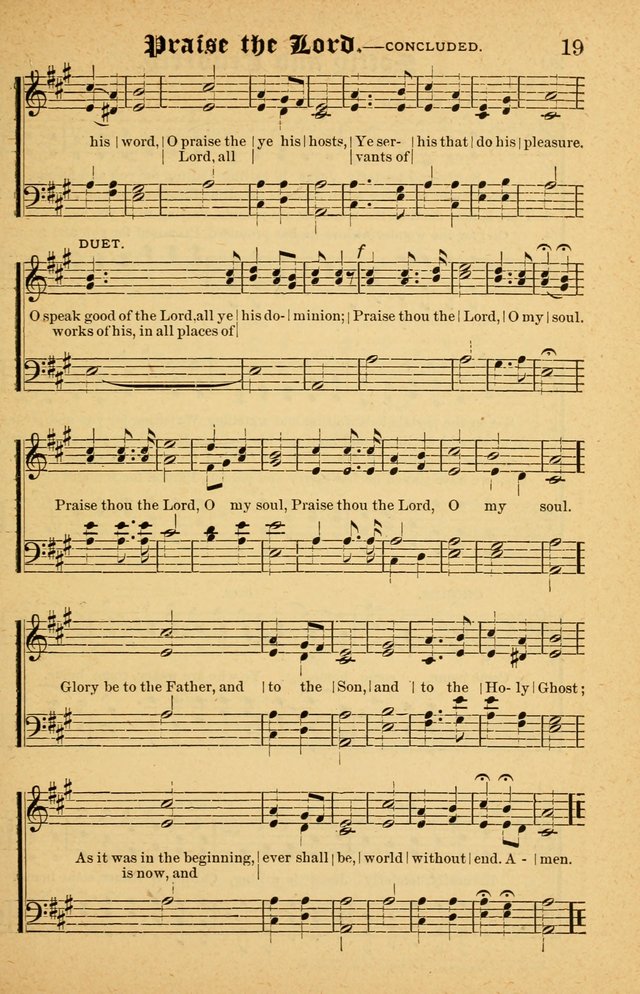 The Emory Hymnal No. 2: sacred hymns and music for use in public worship, Sunday-schools, social meetings and family worship page 19