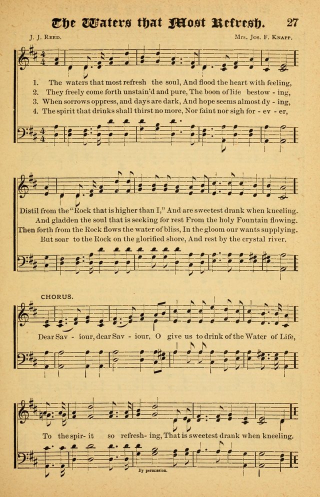 The Emory Hymnal No. 2: sacred hymns and music for use in public worship, Sunday-schools, social meetings and family worship page 27