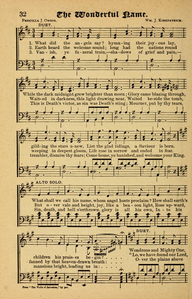 The Emory Hymnal No. 2: sacred hymns and music for use in public worship, Sunday-schools, social meetings and family worship page 32