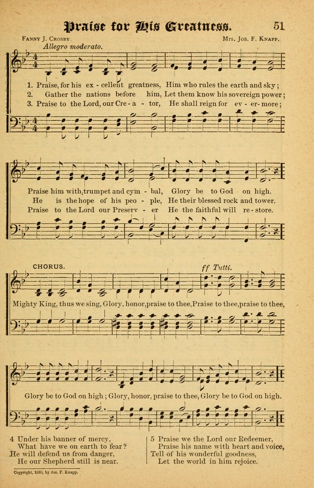 The Emory Hymnal No. 2: sacred hymns and music for use in public worship, Sunday-schools, social meetings and family worship page 51