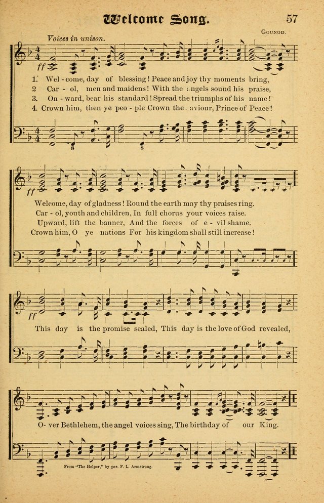 The Emory Hymnal No. 2: sacred hymns and music for use in public worship, Sunday-schools, social meetings and family worship page 57