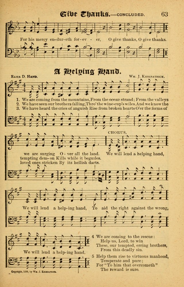 The Emory Hymnal No. 2: sacred hymns and music for use in public worship, Sunday-schools, social meetings and family worship page 63