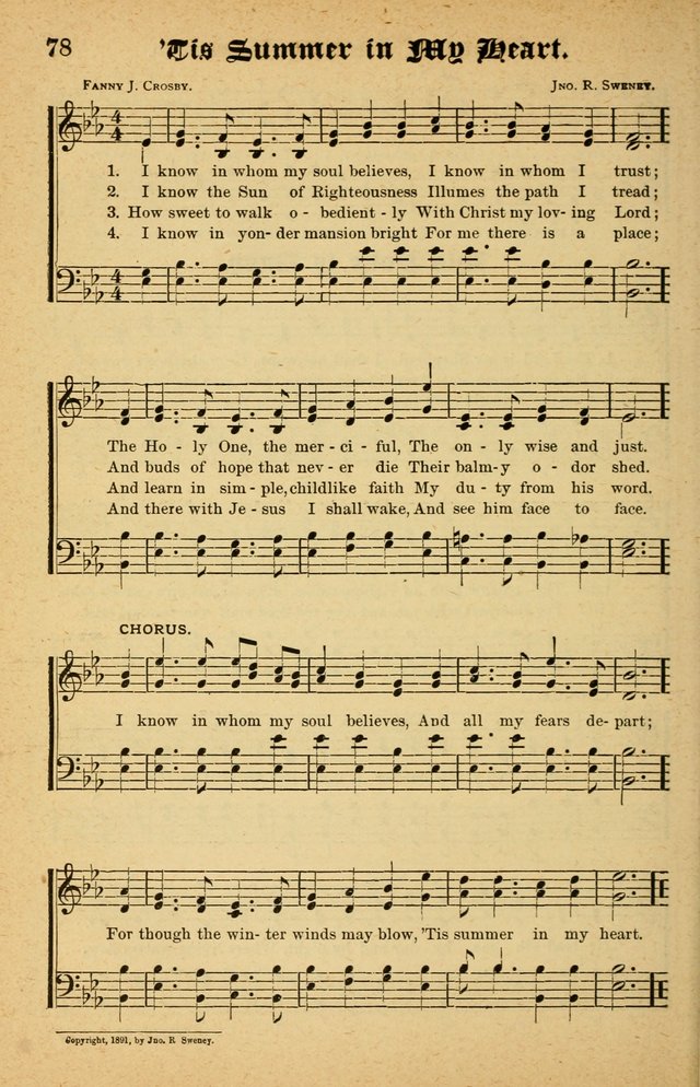 The Emory Hymnal No. 2: sacred hymns and music for use in public worship, Sunday-schools, social meetings and family worship page 78
