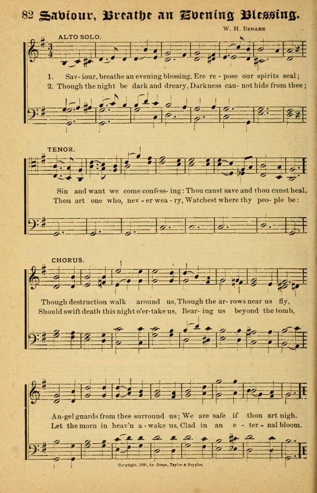 The Emory Hymnal No. 2: sacred hymns and music for use in public worship, Sunday-schools, social meetings and family worship page 82