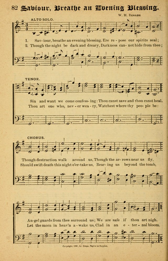 The Emory Hymnal No. 2: sacred hymns and music for use in public worship, Sunday-schools, social meetings and family worship page 82