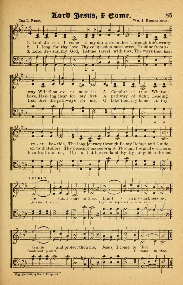 The Emory Hymnal No. 2: sacred hymns and music for use in public worship, Sunday-schools, social meetings and family worship page 85
