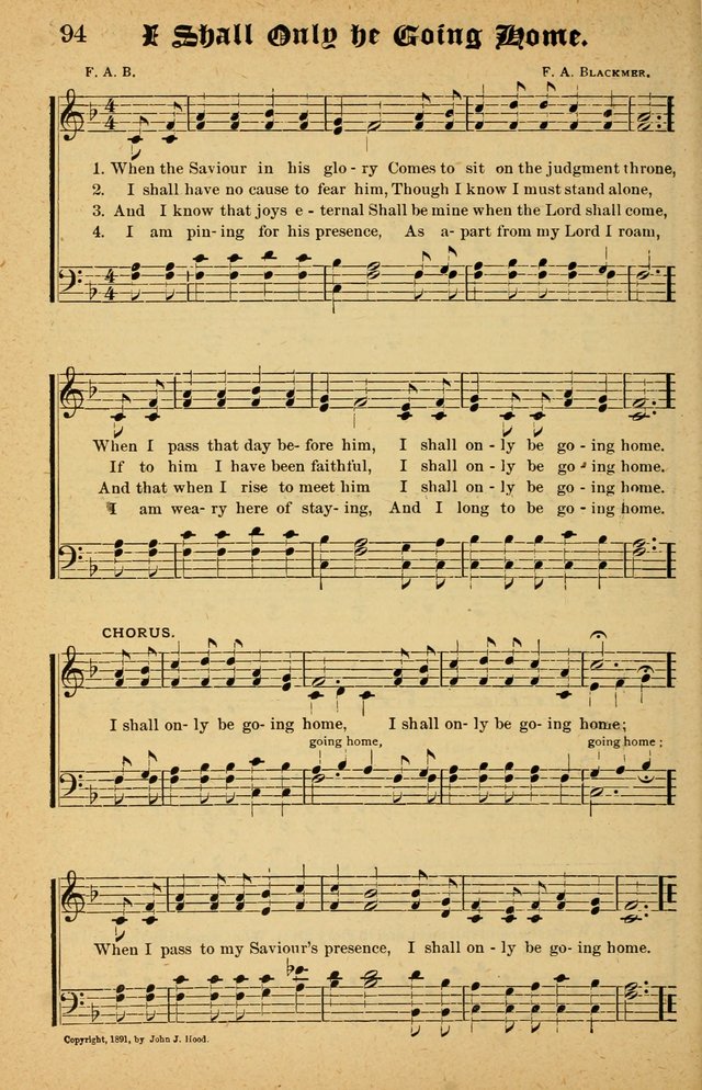 The Emory Hymnal No. 2: sacred hymns and music for use in public worship, Sunday-schools, social meetings and family worship page 94