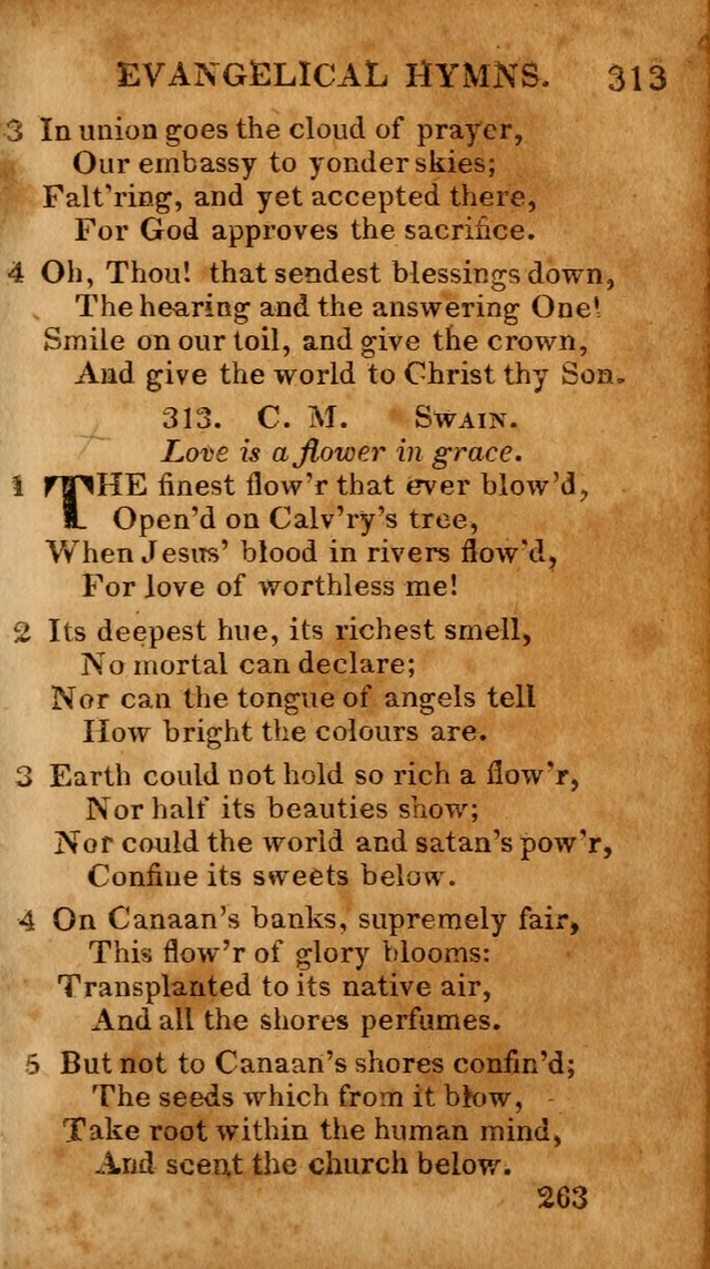 Evangelical Hymns: for private, family, social, and public worship; selected from various authors (3rd ed. enl.) page 263