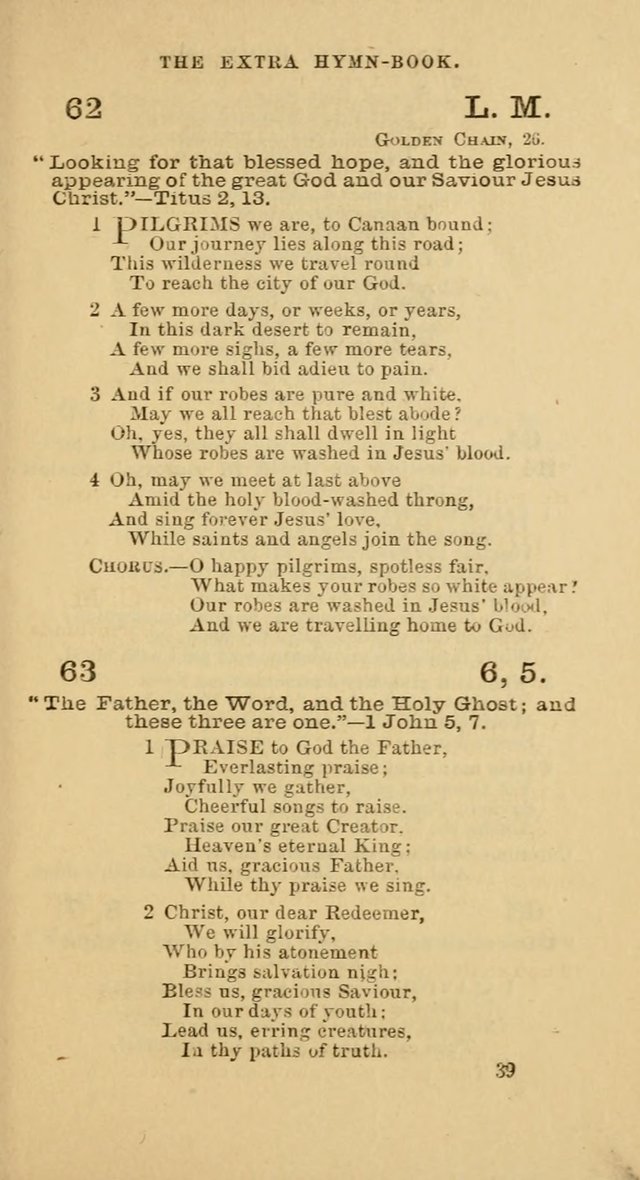 The Extra Hymn Book page 39