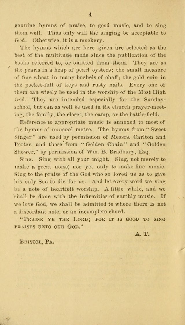 The Extra Hymn Book page 4