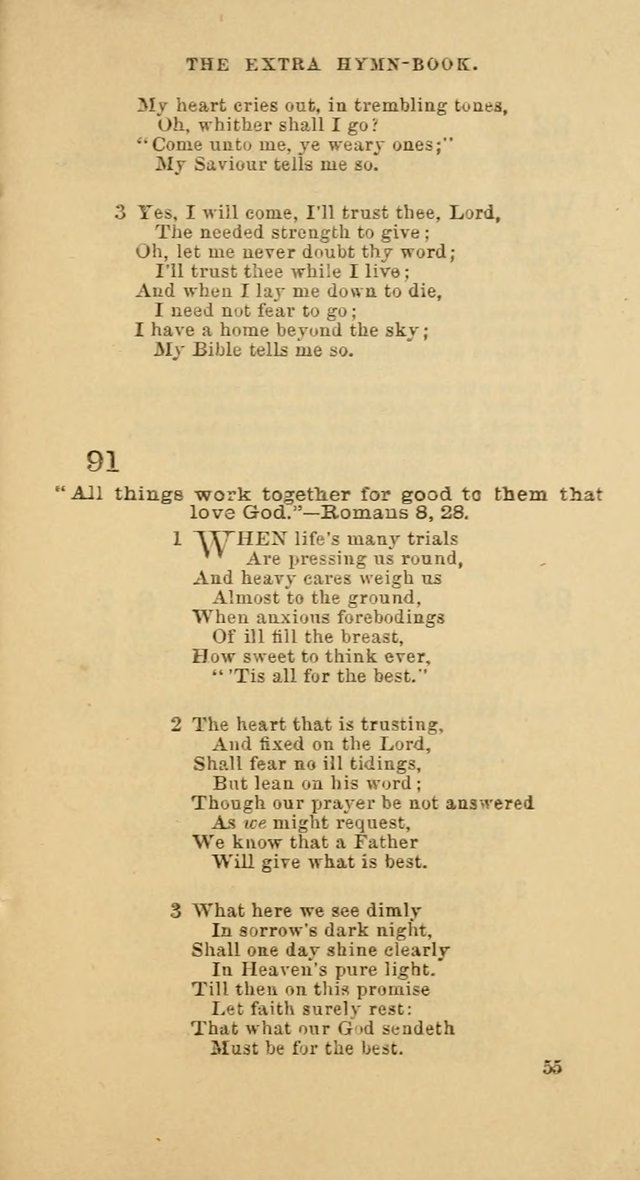 The Extra Hymn Book page 55