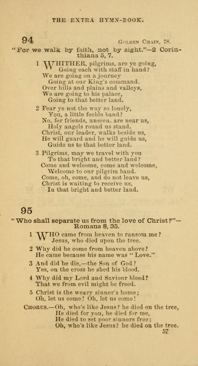 The Extra Hymn Book page 57